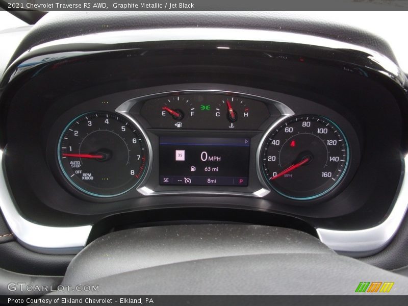 Graphite Metallic / Jet Black 2021 Chevrolet Traverse RS AWD