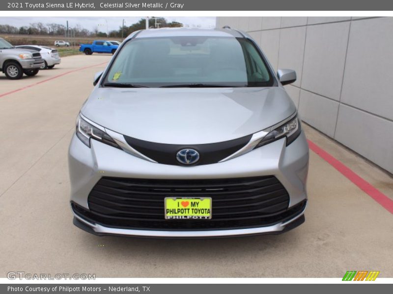 Celestial Silver Metallic / Gray 2021 Toyota Sienna LE Hybrid