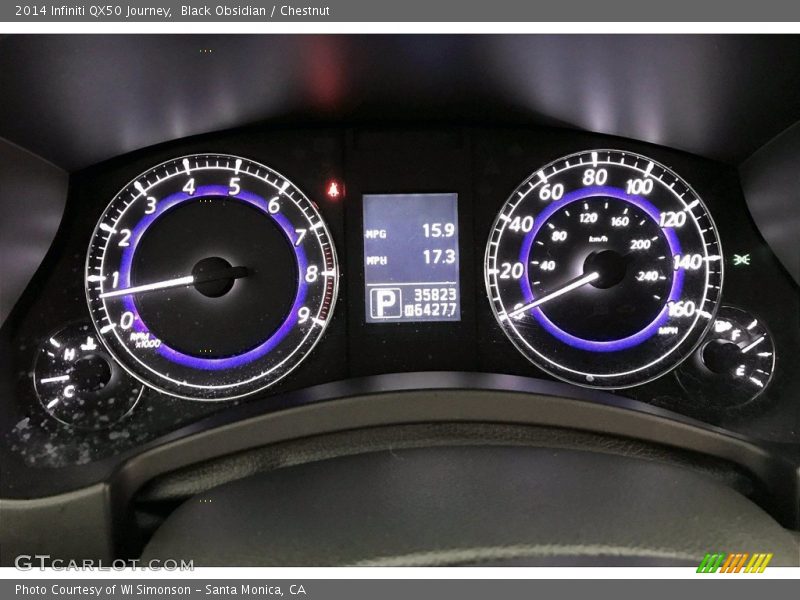  2014 QX50 Journey Journey Gauges