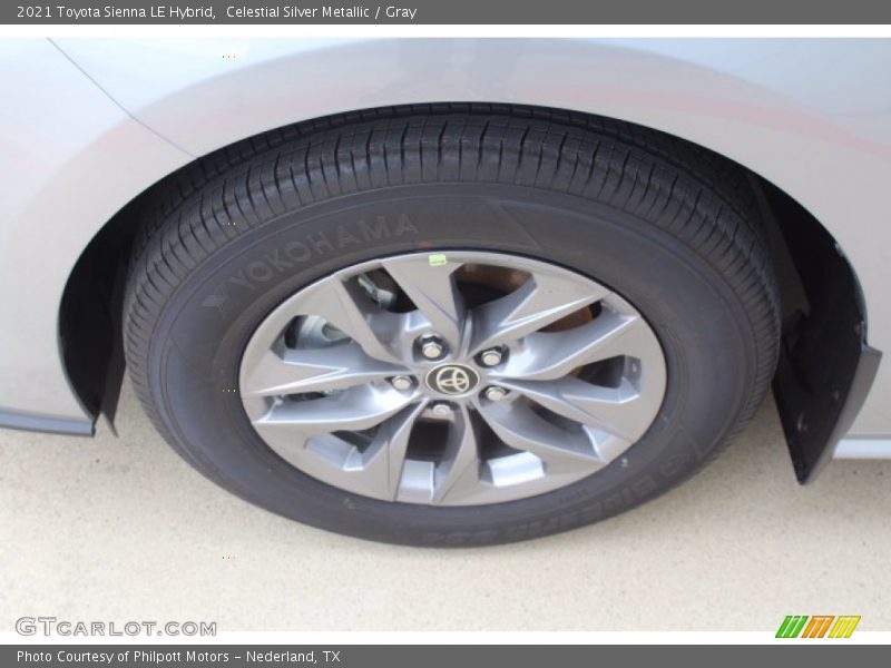 Celestial Silver Metallic / Gray 2021 Toyota Sienna LE Hybrid