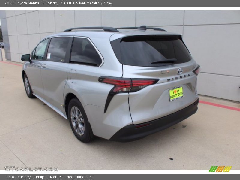 Celestial Silver Metallic / Gray 2021 Toyota Sienna LE Hybrid