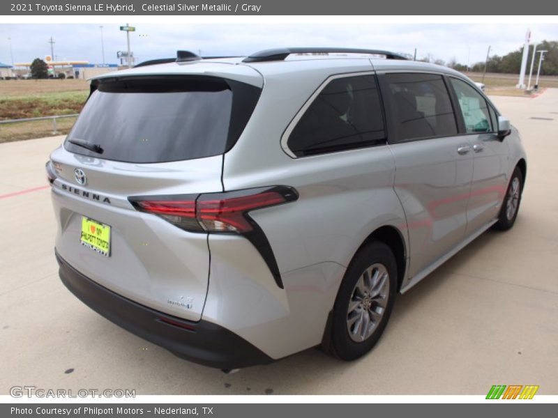 Celestial Silver Metallic / Gray 2021 Toyota Sienna LE Hybrid