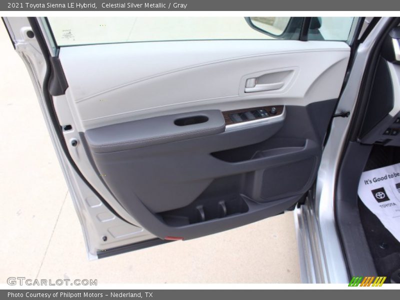 Celestial Silver Metallic / Gray 2021 Toyota Sienna LE Hybrid