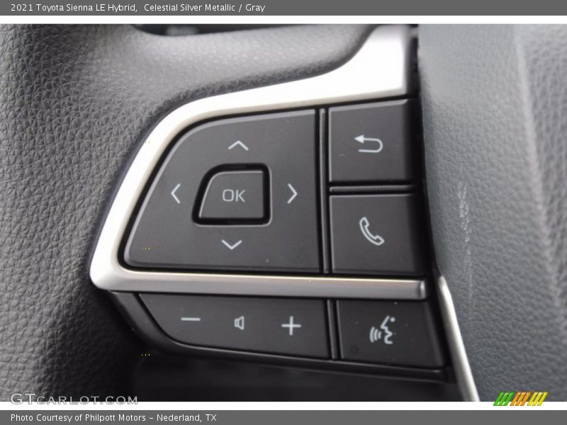Celestial Silver Metallic / Gray 2021 Toyota Sienna LE Hybrid