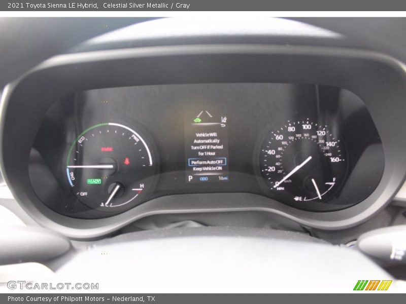 Celestial Silver Metallic / Gray 2021 Toyota Sienna LE Hybrid