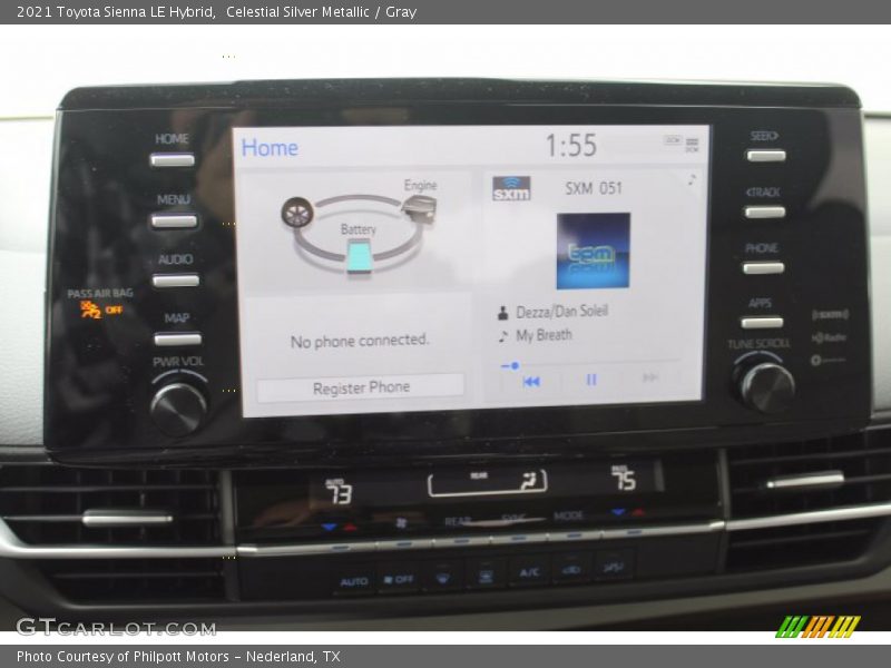 Celestial Silver Metallic / Gray 2021 Toyota Sienna LE Hybrid