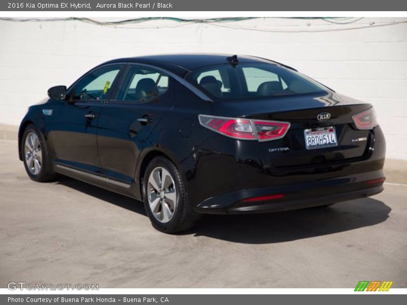 Aurora Black Pearl / Black 2016 Kia Optima EX Hybrid