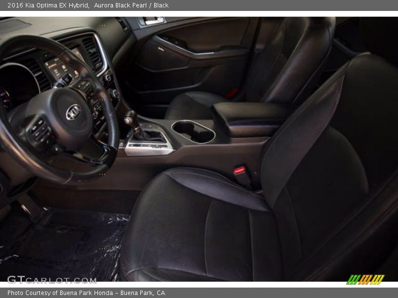 Front Seat of 2016 Optima EX Hybrid