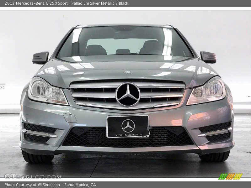 Palladium Silver Metallic / Black 2013 Mercedes-Benz C 250 Sport