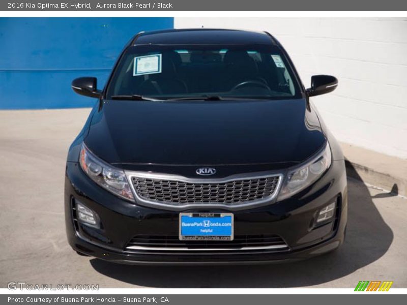 Aurora Black Pearl / Black 2016 Kia Optima EX Hybrid