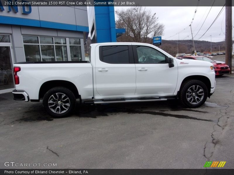 Summit White / Jet Black 2021 Chevrolet Silverado 1500 RST Crew Cab 4x4