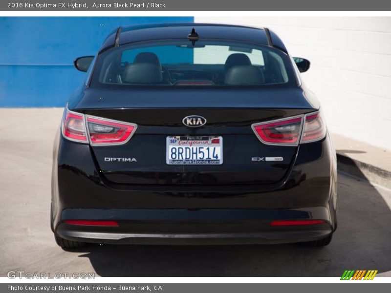 Aurora Black Pearl / Black 2016 Kia Optima EX Hybrid