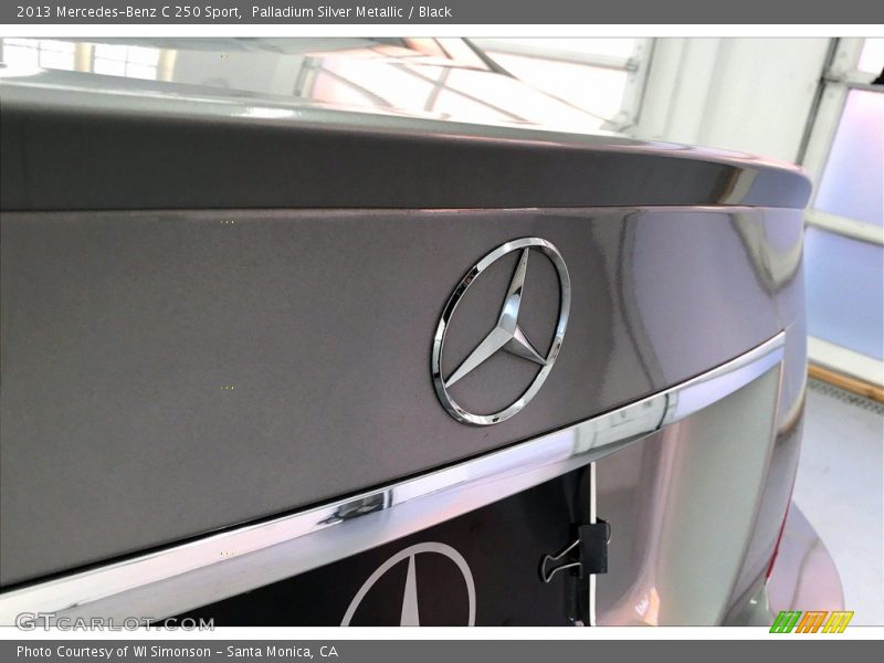 Palladium Silver Metallic / Black 2013 Mercedes-Benz C 250 Sport