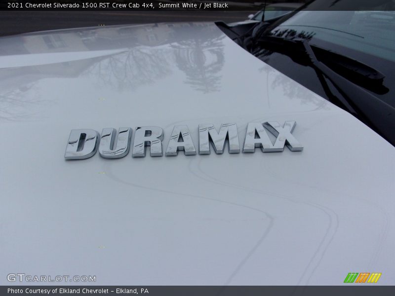 Summit White / Jet Black 2021 Chevrolet Silverado 1500 RST Crew Cab 4x4