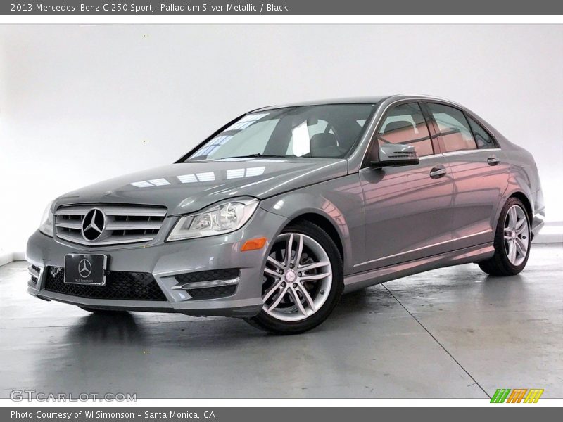 Palladium Silver Metallic / Black 2013 Mercedes-Benz C 250 Sport