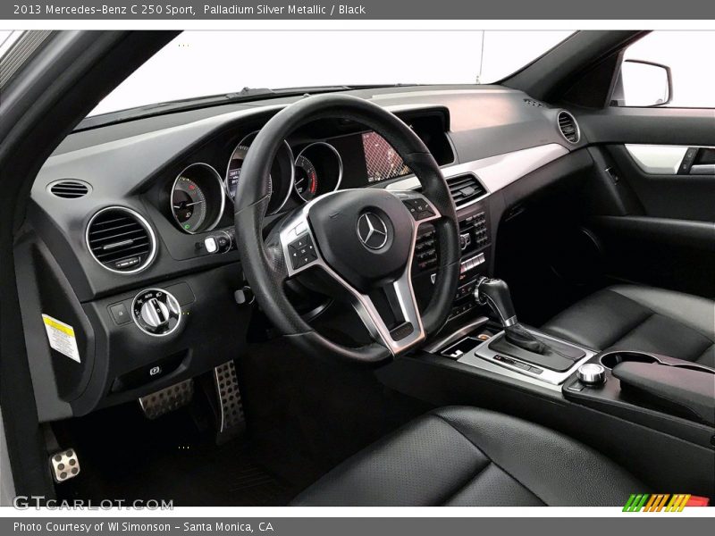 Palladium Silver Metallic / Black 2013 Mercedes-Benz C 250 Sport