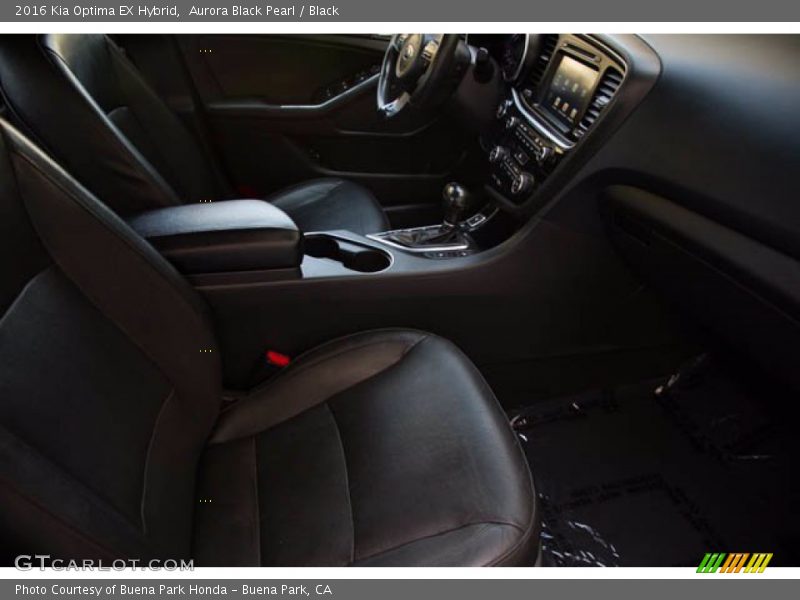 Aurora Black Pearl / Black 2016 Kia Optima EX Hybrid
