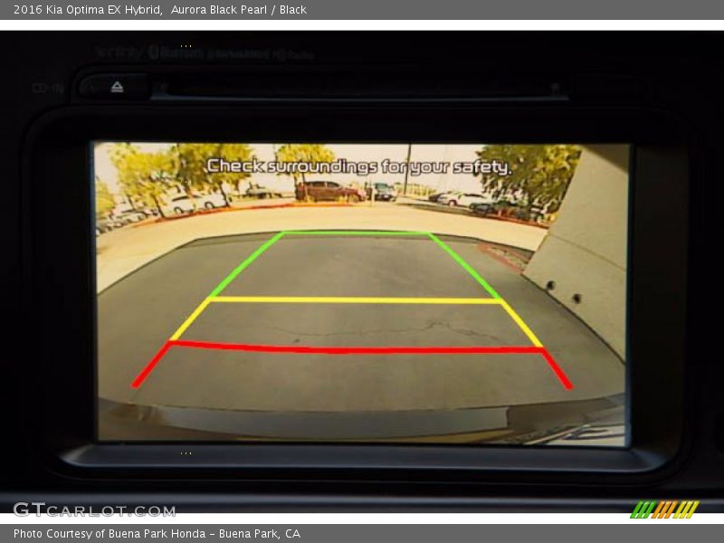 Aurora Black Pearl / Black 2016 Kia Optima EX Hybrid