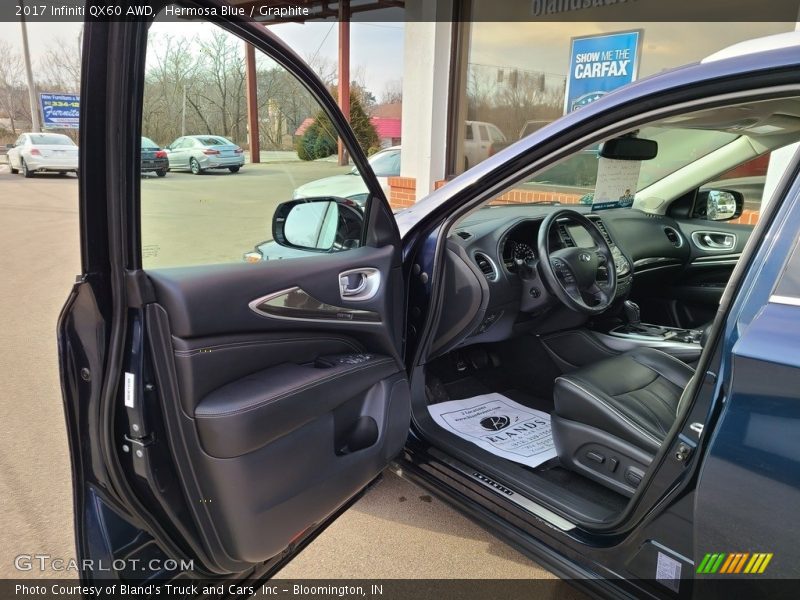 Hermosa Blue / Graphite 2017 Infiniti QX60 AWD
