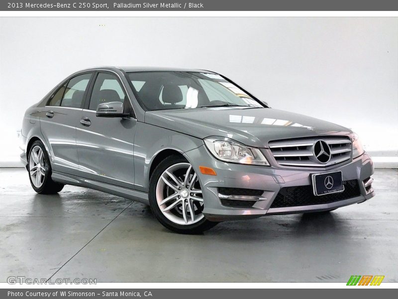 Palladium Silver Metallic / Black 2013 Mercedes-Benz C 250 Sport