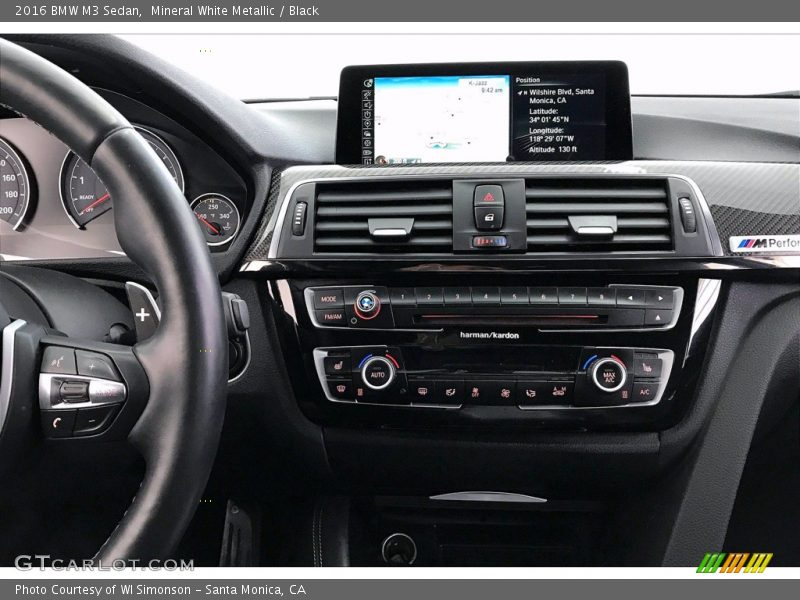 Mineral White Metallic / Black 2016 BMW M3 Sedan
