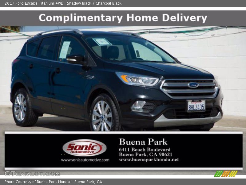 Shadow Black / Charcoal Black 2017 Ford Escape Titanium 4WD
