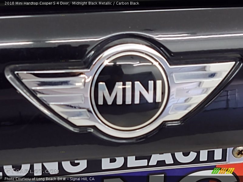 Midnight Black Metallic / Carbon Black 2018 Mini Hardtop Cooper S 4 Door
