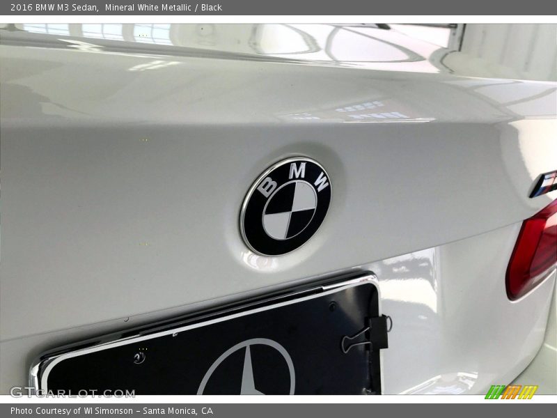 Mineral White Metallic / Black 2016 BMW M3 Sedan