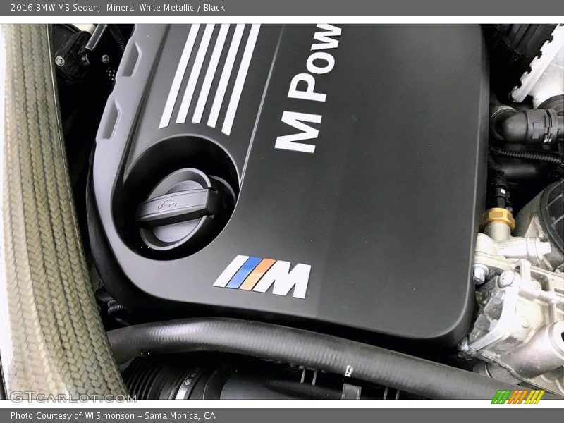 Mineral White Metallic / Black 2016 BMW M3 Sedan