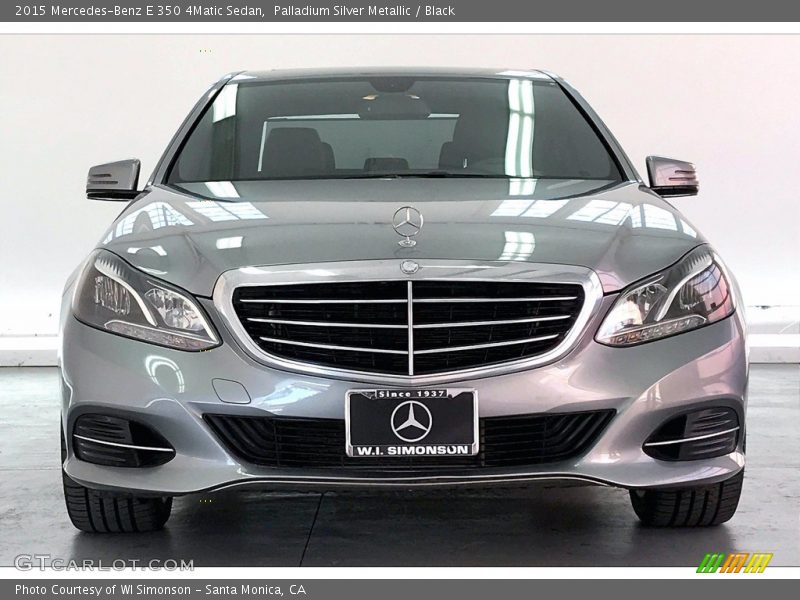 Palladium Silver Metallic / Black 2015 Mercedes-Benz E 350 4Matic Sedan