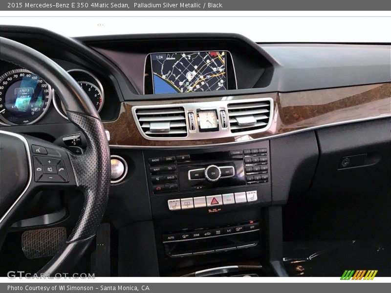 Palladium Silver Metallic / Black 2015 Mercedes-Benz E 350 4Matic Sedan