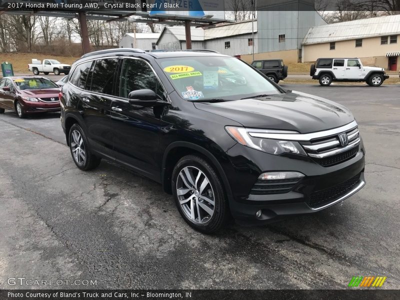 Crystal Black Pearl / Black 2017 Honda Pilot Touring AWD