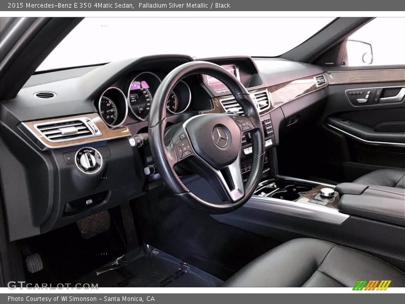 Palladium Silver Metallic / Black 2015 Mercedes-Benz E 350 4Matic Sedan