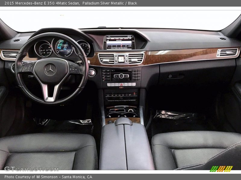 Palladium Silver Metallic / Black 2015 Mercedes-Benz E 350 4Matic Sedan