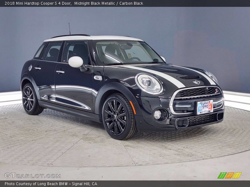 Midnight Black Metallic / Carbon Black 2018 Mini Hardtop Cooper S 4 Door