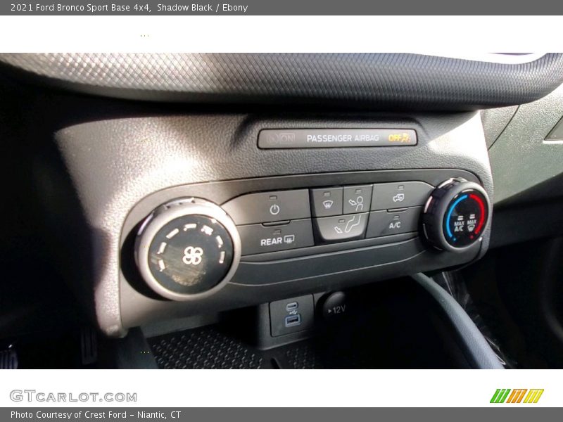 Controls of 2021 Bronco Sport Base 4x4