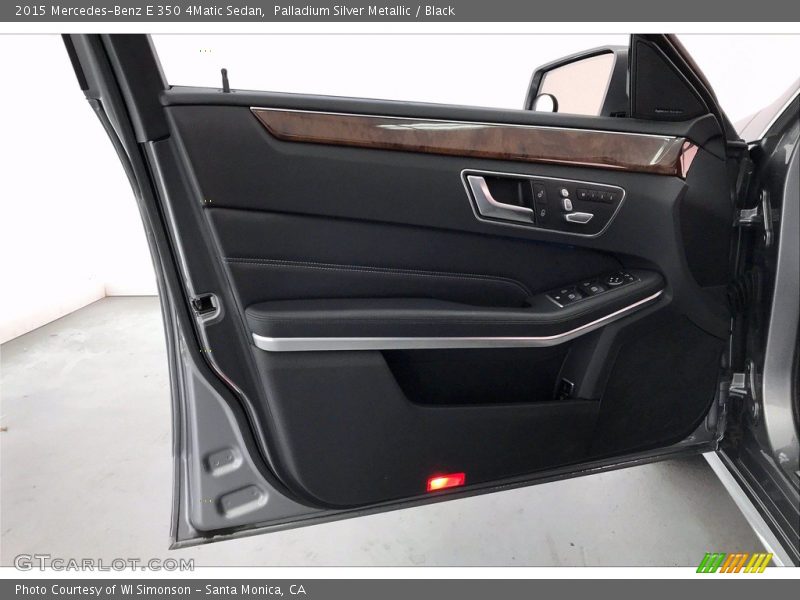 Palladium Silver Metallic / Black 2015 Mercedes-Benz E 350 4Matic Sedan