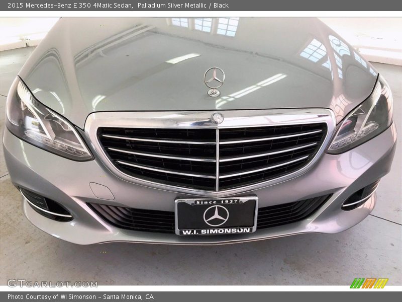Palladium Silver Metallic / Black 2015 Mercedes-Benz E 350 4Matic Sedan