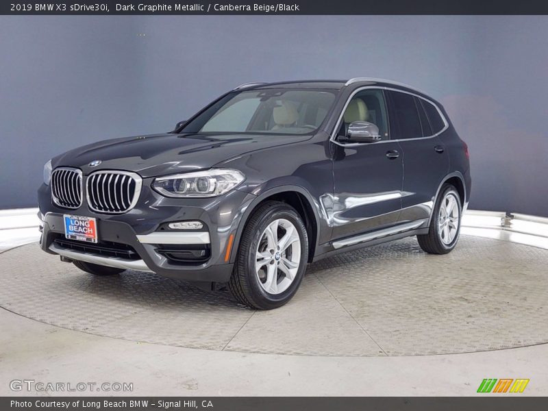 Dark Graphite Metallic / Canberra Beige/Black 2019 BMW X3 sDrive30i