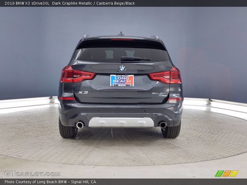 Dark Graphite Metallic / Canberra Beige/Black 2019 BMW X3 sDrive30i