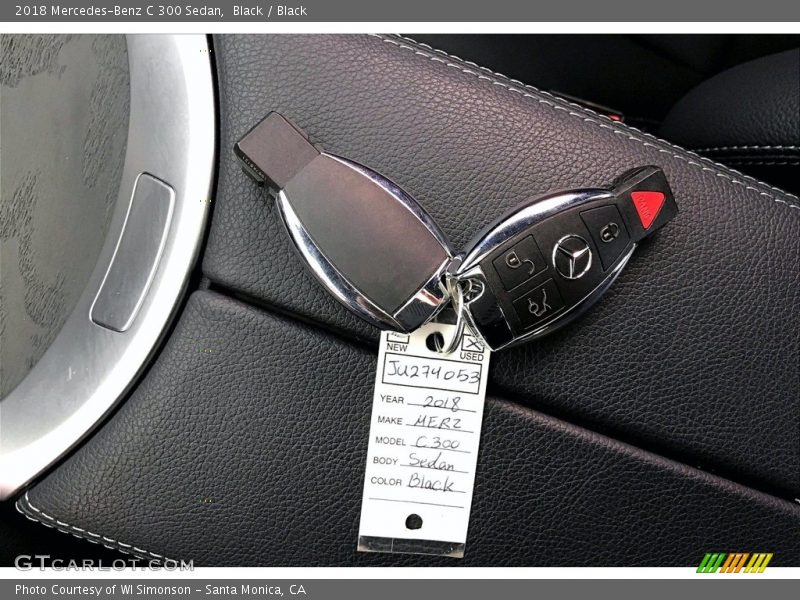 Black / Black 2018 Mercedes-Benz C 300 Sedan