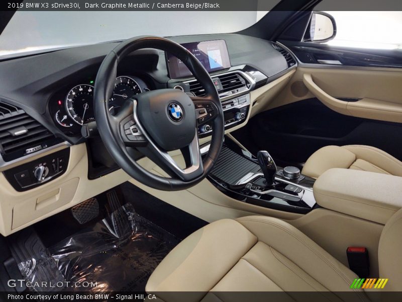 Dark Graphite Metallic / Canberra Beige/Black 2019 BMW X3 sDrive30i