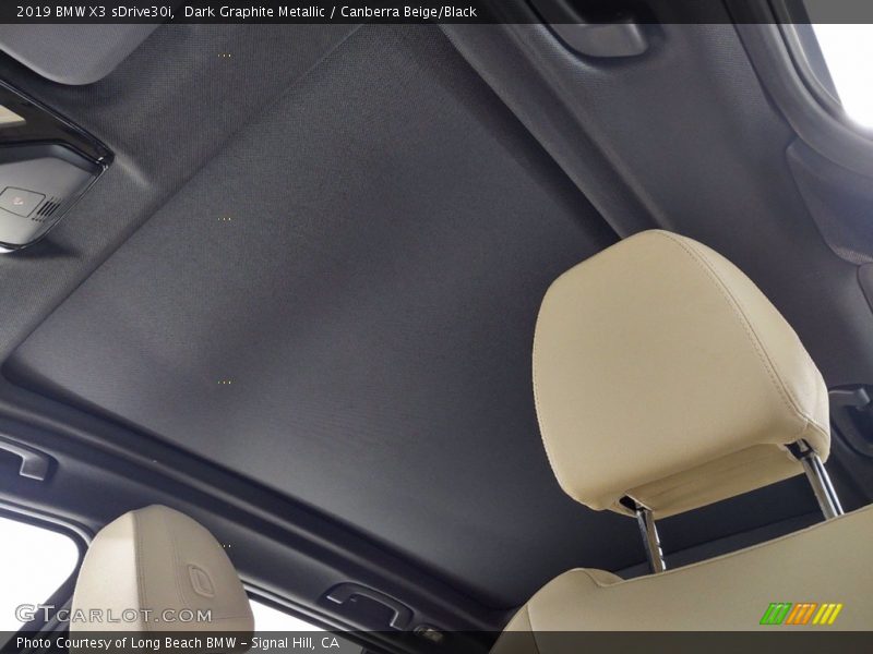 Dark Graphite Metallic / Canberra Beige/Black 2019 BMW X3 sDrive30i