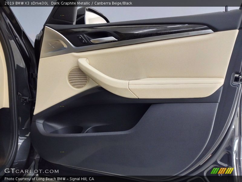 Dark Graphite Metallic / Canberra Beige/Black 2019 BMW X3 sDrive30i