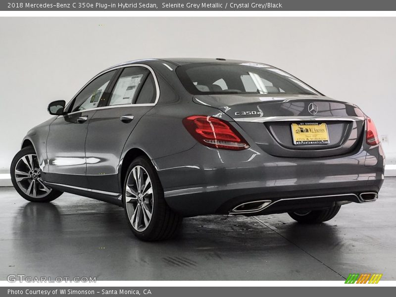 Selenite Grey Metallic / Crystal Grey/Black 2018 Mercedes-Benz C 350e Plug-in Hybrid Sedan