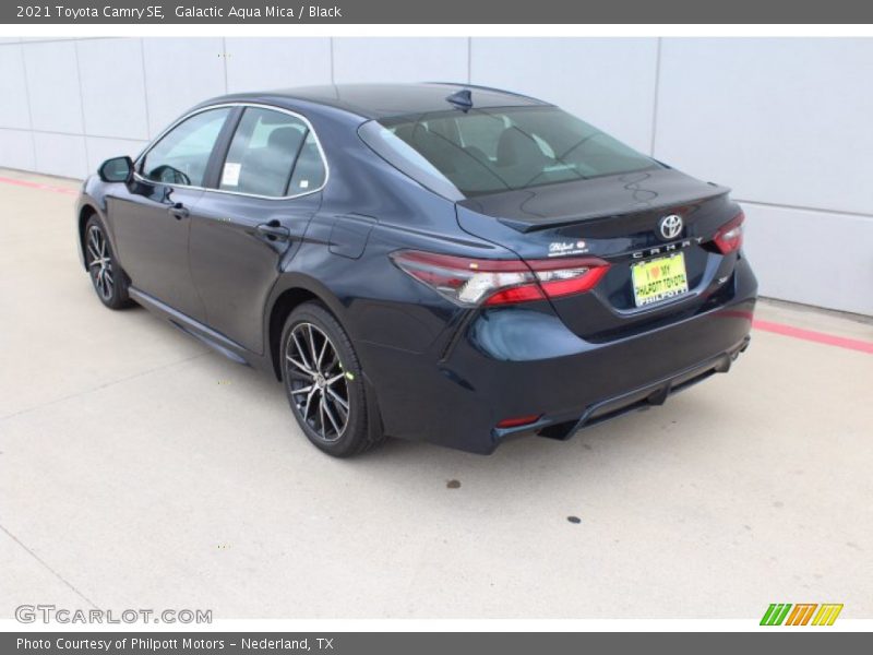 Galactic Aqua Mica / Black 2021 Toyota Camry SE