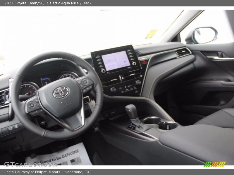 Galactic Aqua Mica / Black 2021 Toyota Camry SE