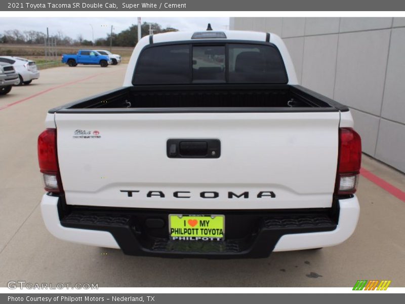 Super White / Cement 2021 Toyota Tacoma SR Double Cab