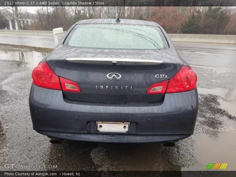 Graphite Shadow / Stone 2012 Infiniti G 37 x AWD Sedan