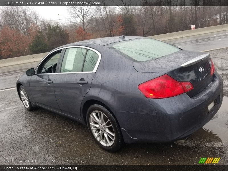 Graphite Shadow / Stone 2012 Infiniti G 37 x AWD Sedan